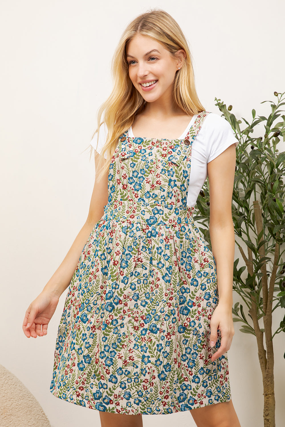 Colorful Flower Print Skirtall