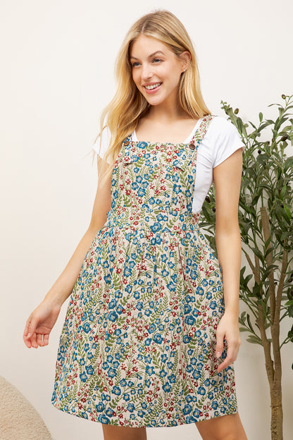 Colorful Flower Print Skirtall