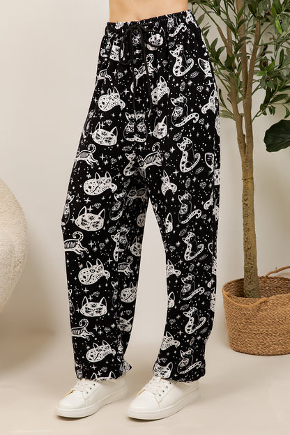 Retro Cat Jogger Pant