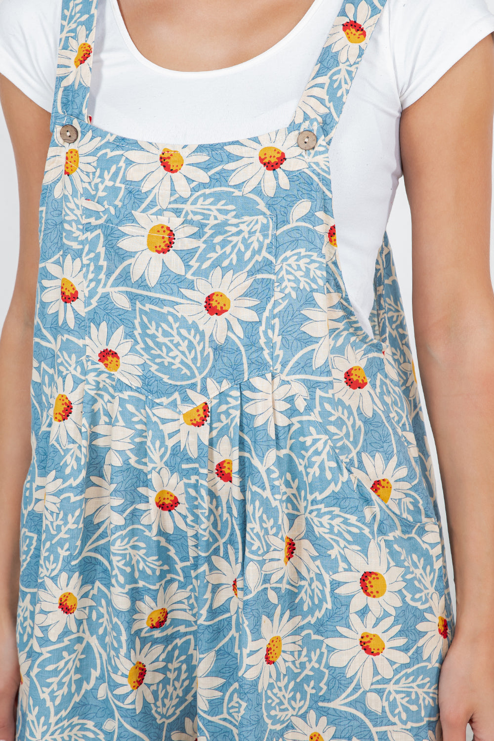 Flower Print Overall