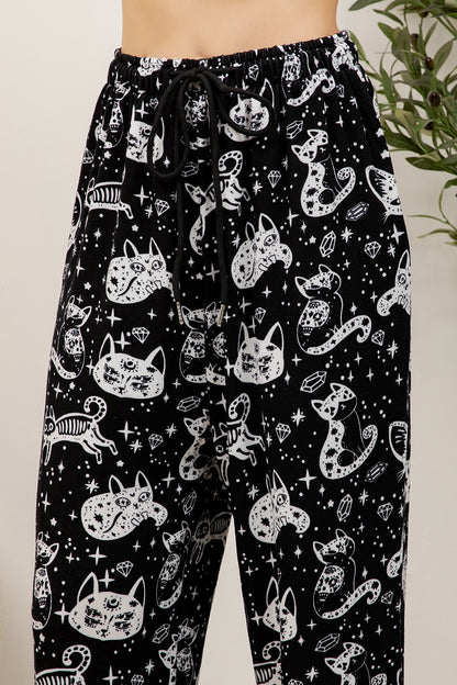 Retro Cat Jogger Pant