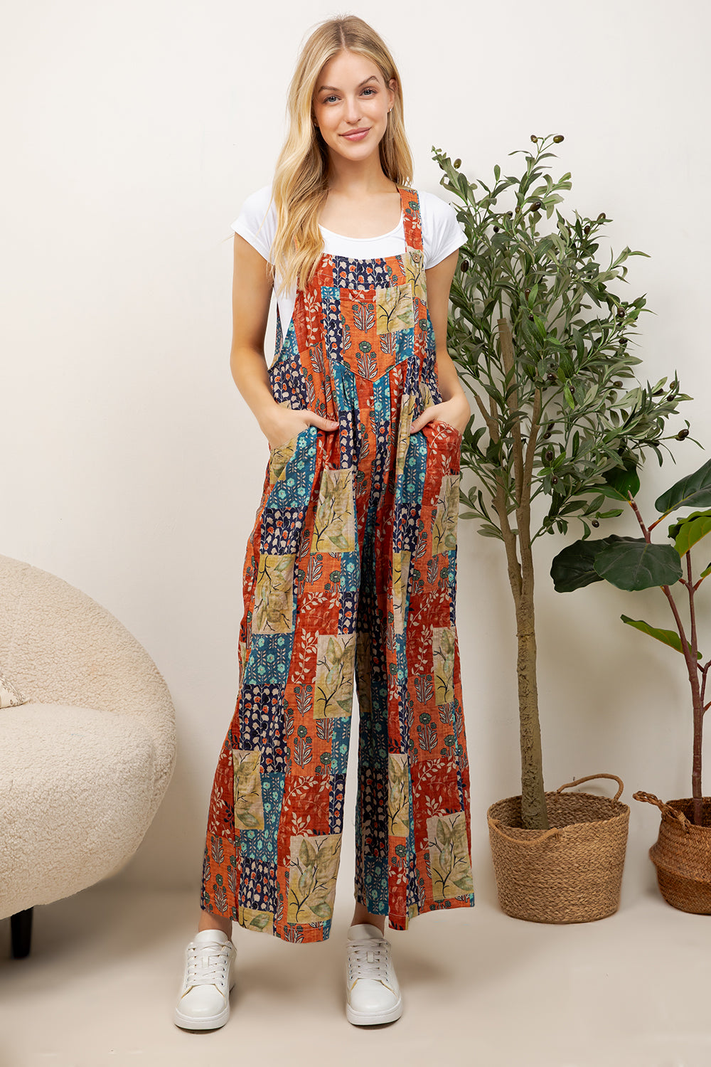Boho Patchwork Overall