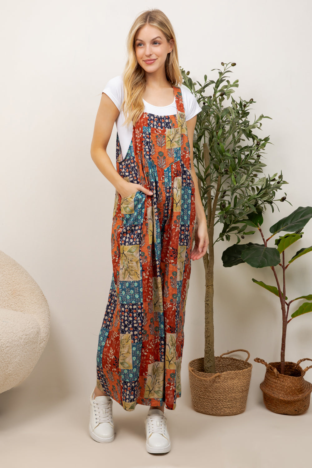 Boho Patchwork Overall
