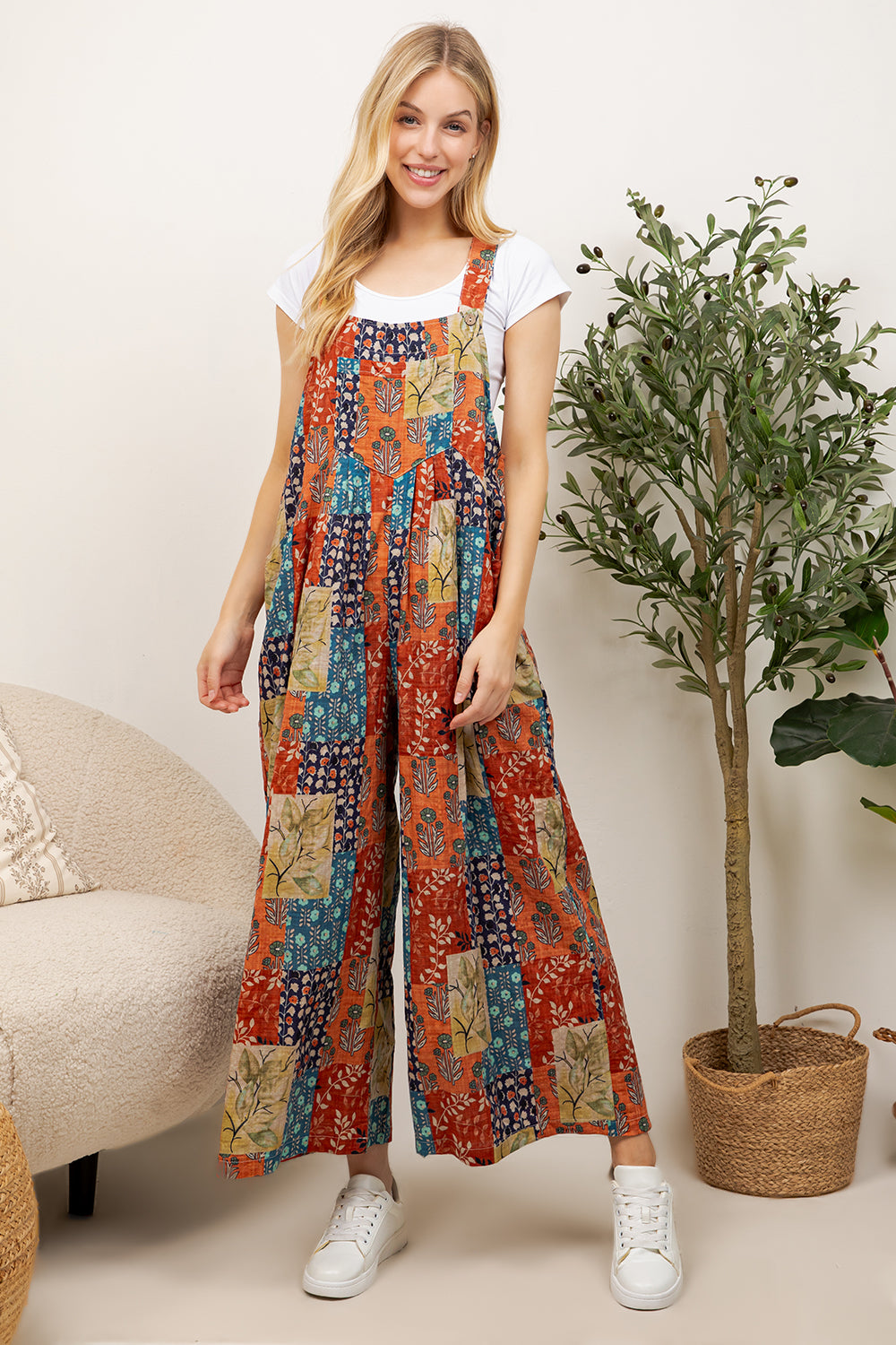 Boho Patchwork Overall