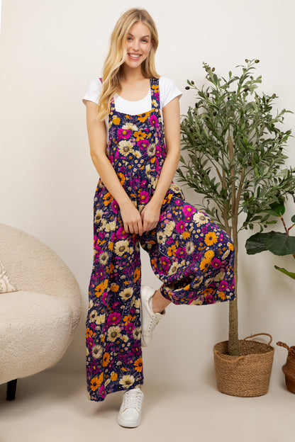 Retro Floral Overall
