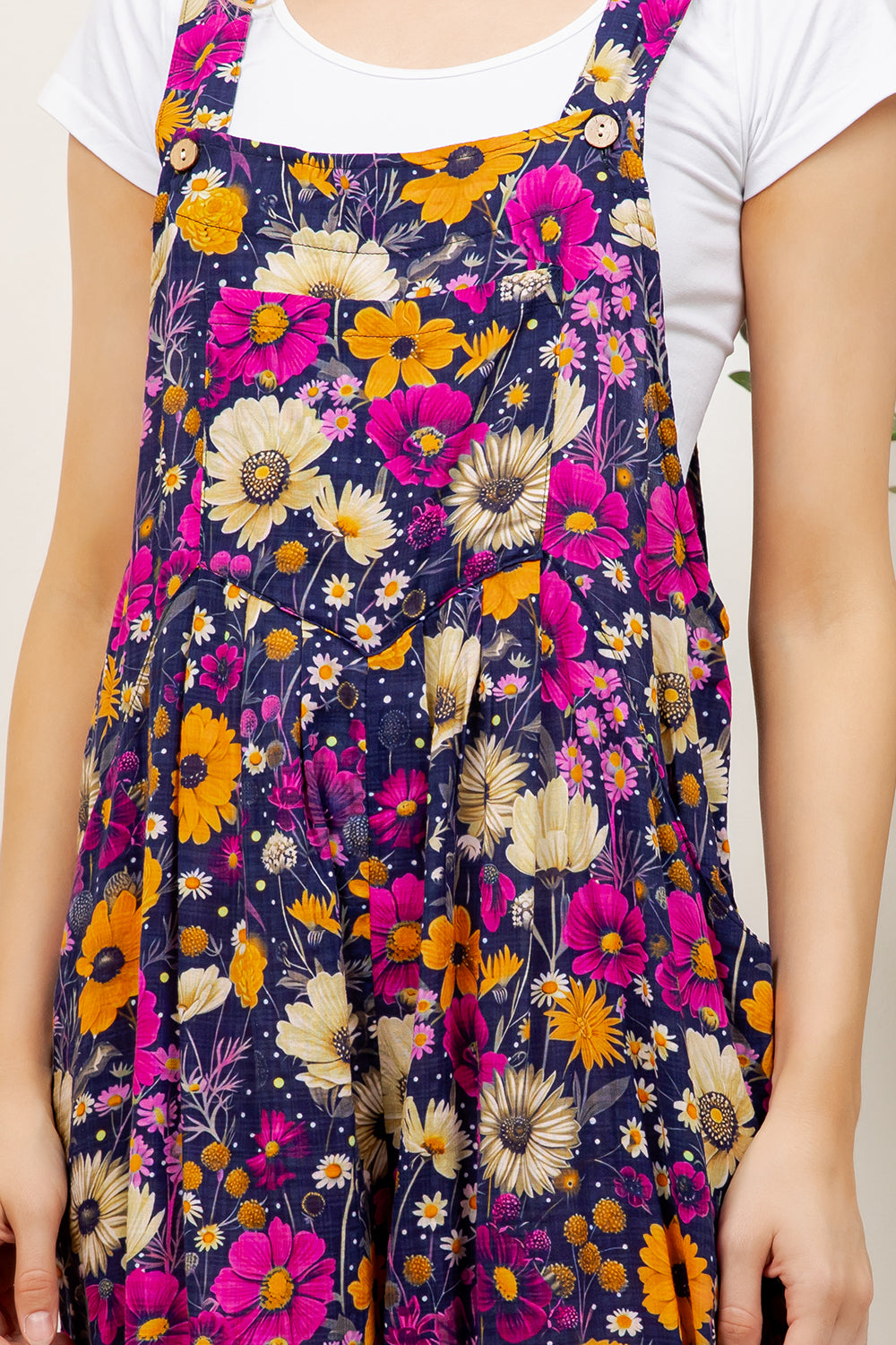 Retro Floral Overall