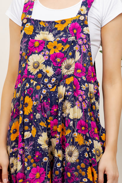 Retro Floral Overall