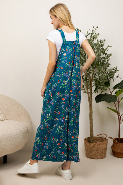 Retro Floral Overall