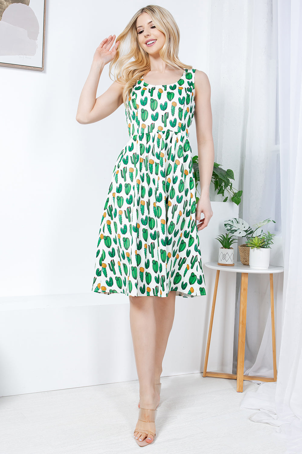 Cactus Print Dress