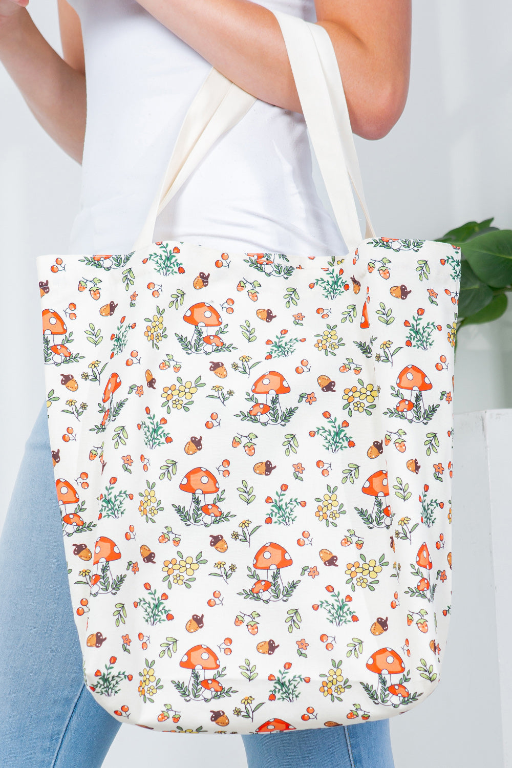 Mushroom Garden Canvas Tote Bag