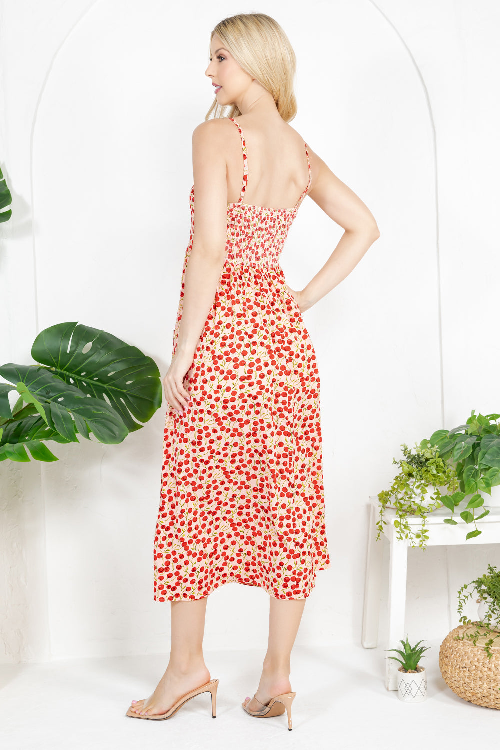 Pink Cherry Cami Dress