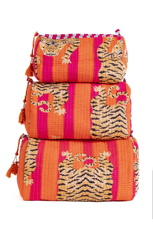 Quilted Makeup/Toiletry Bag