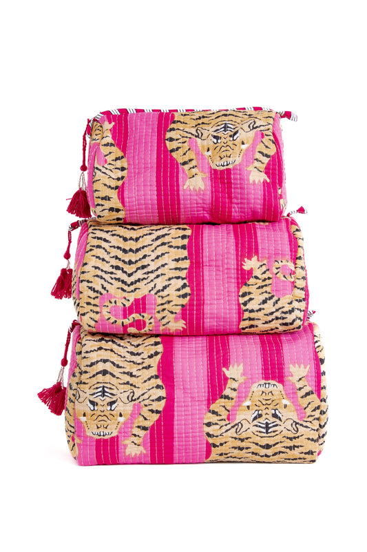 Quilted Makeup/Toiletry Bag