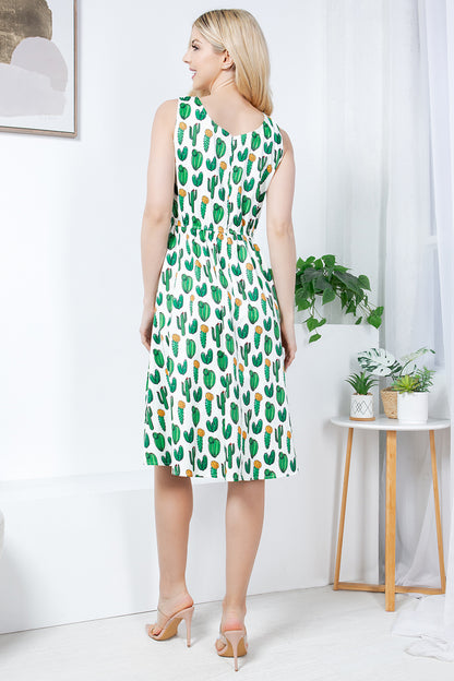 Cactus Print Dress