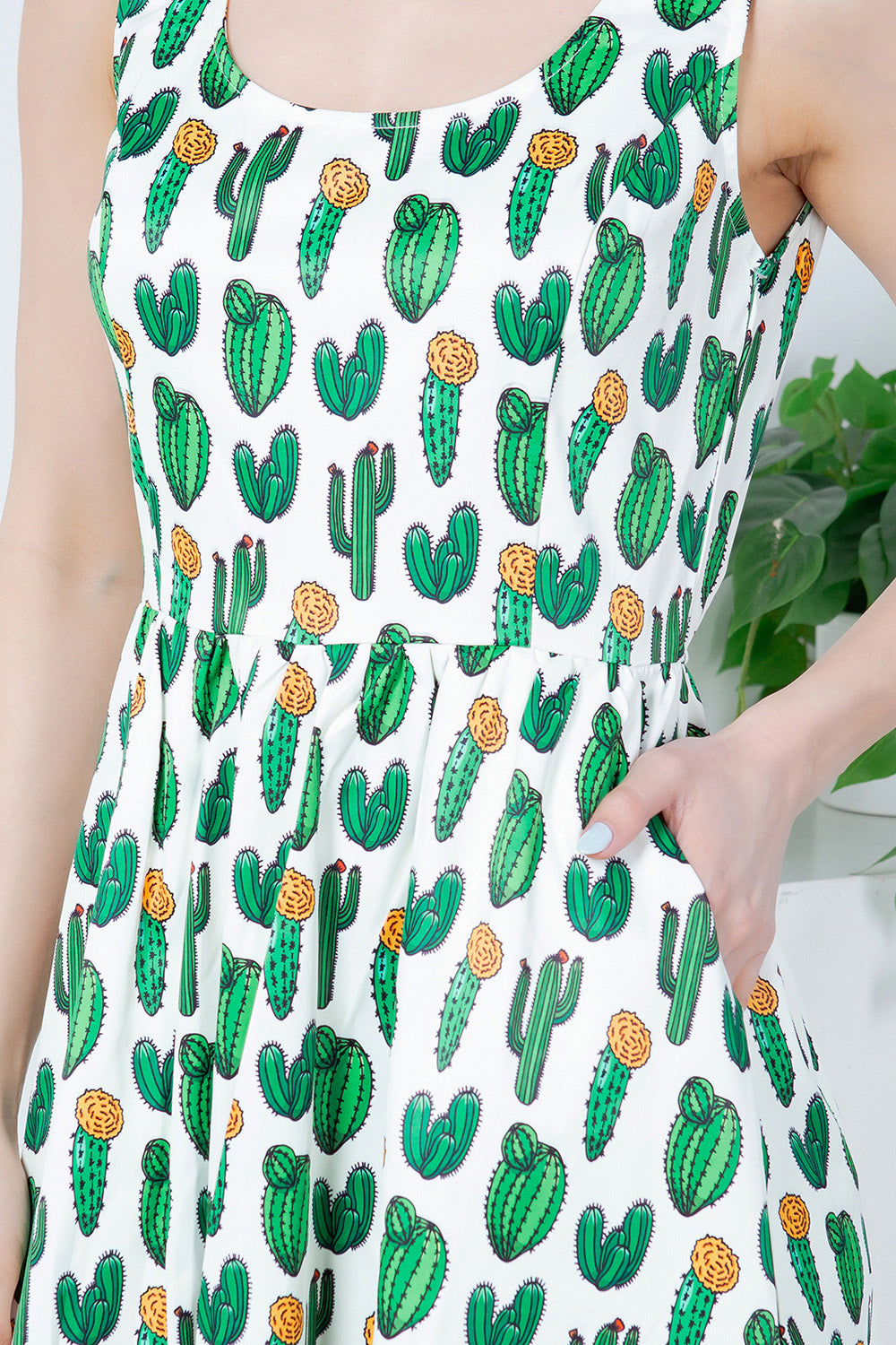 Cactus Print Dress