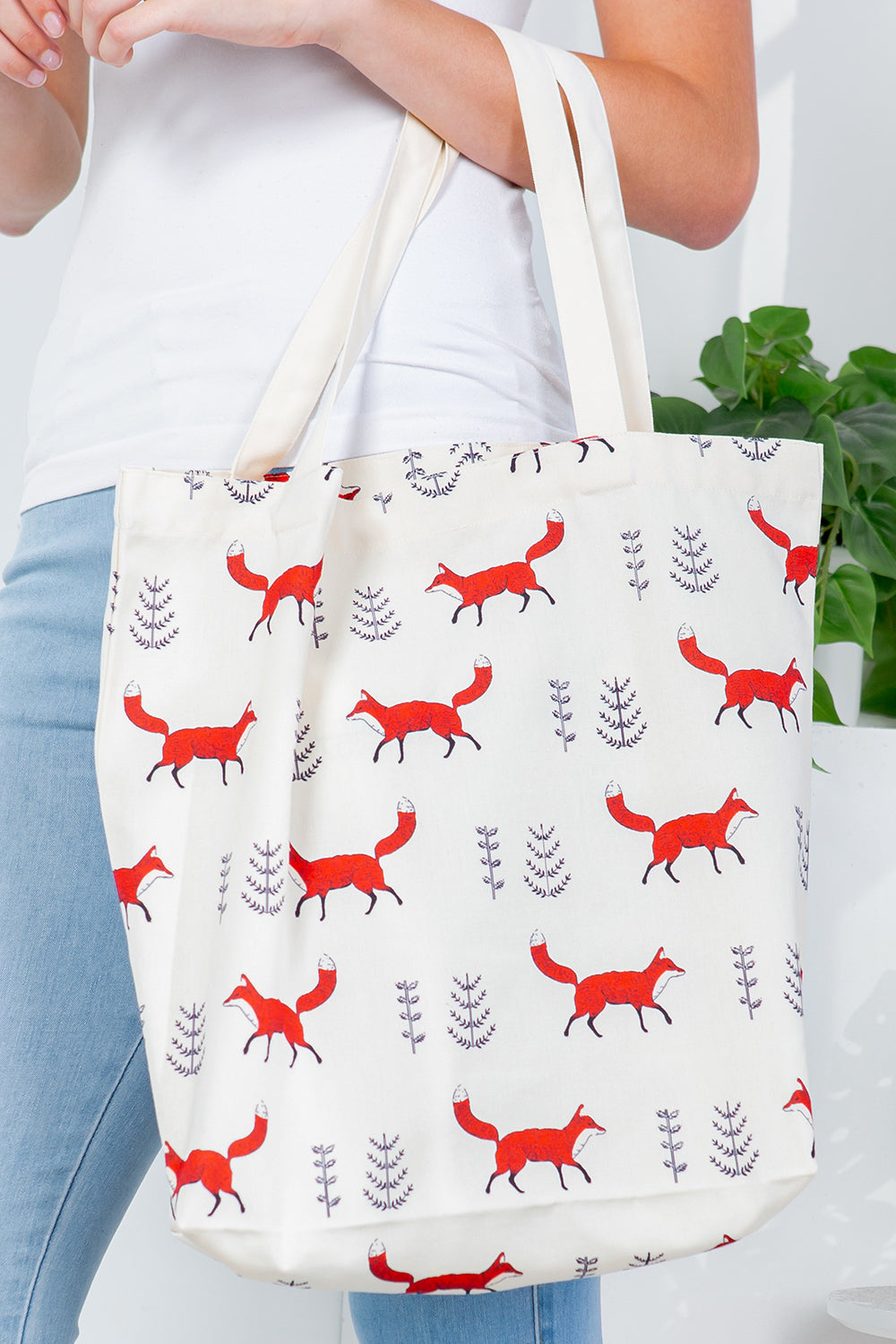 Fox Canvas Tote Bag