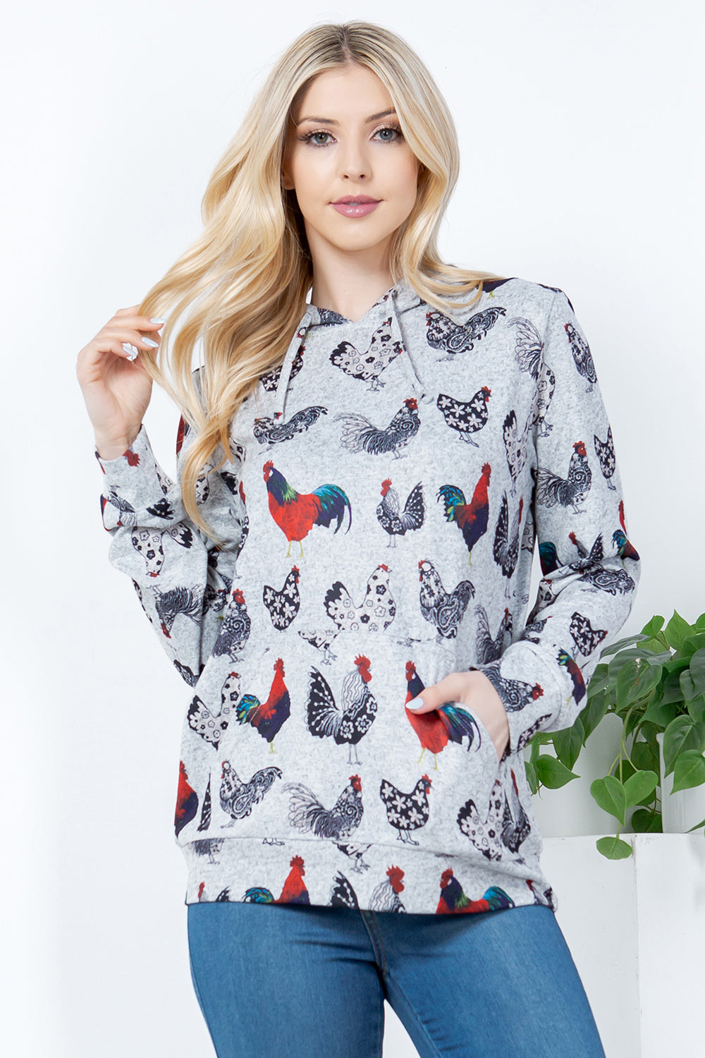 Variety Of Rooster Pullover Hoodie