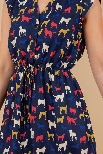 Dog Print Everyday Dress