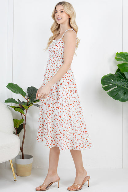 Summer Floral Print Short Dress