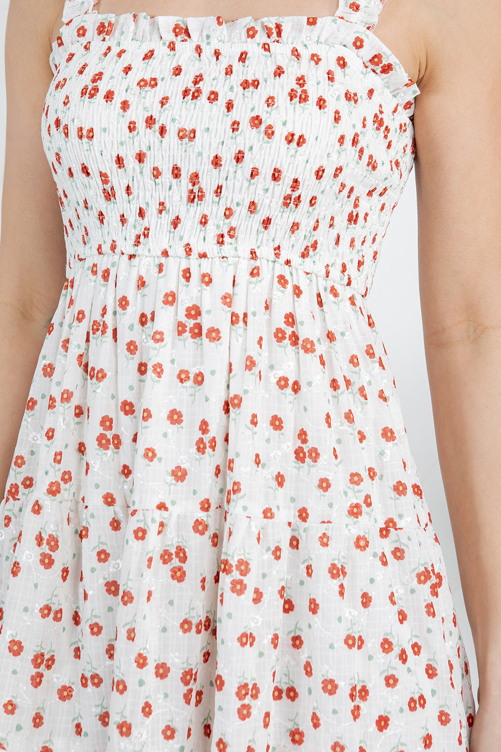 Summer Floral Print Short Dress