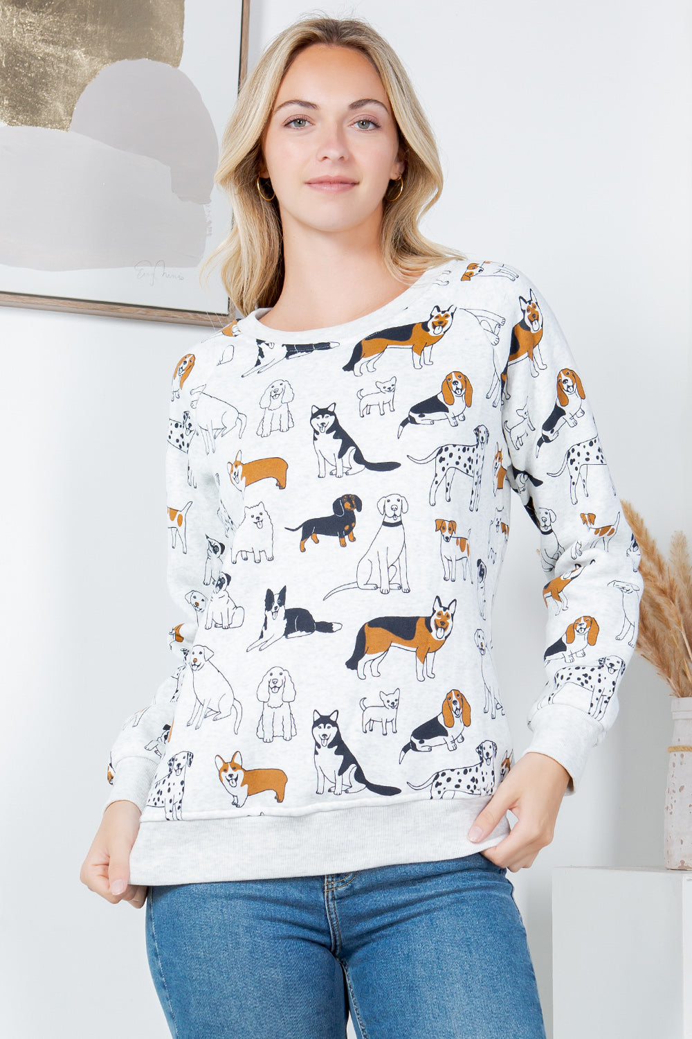 Variety Of Dog Fleece Sweatshirt