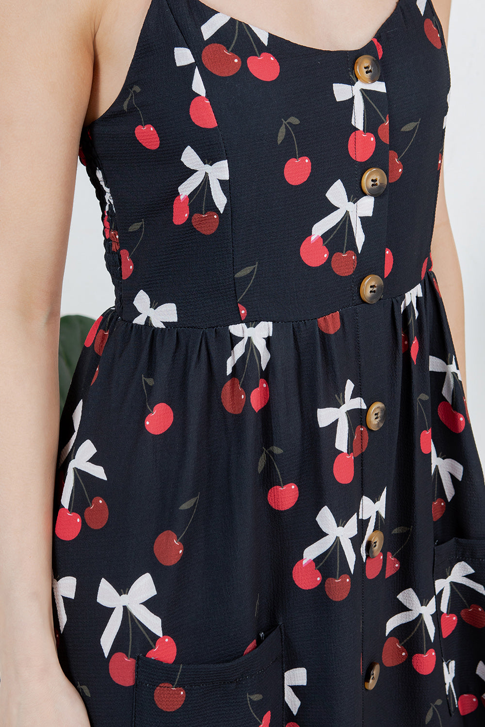 Cherry and Bow print Cami Dress