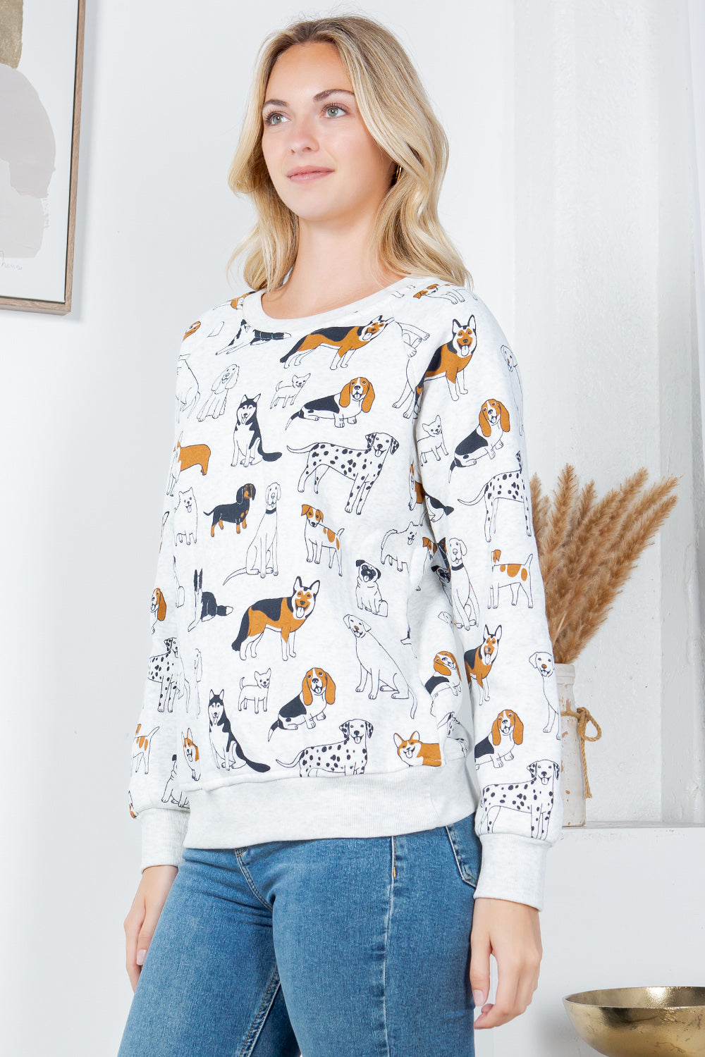 Variety Of Dog Fleece Sweatshirt