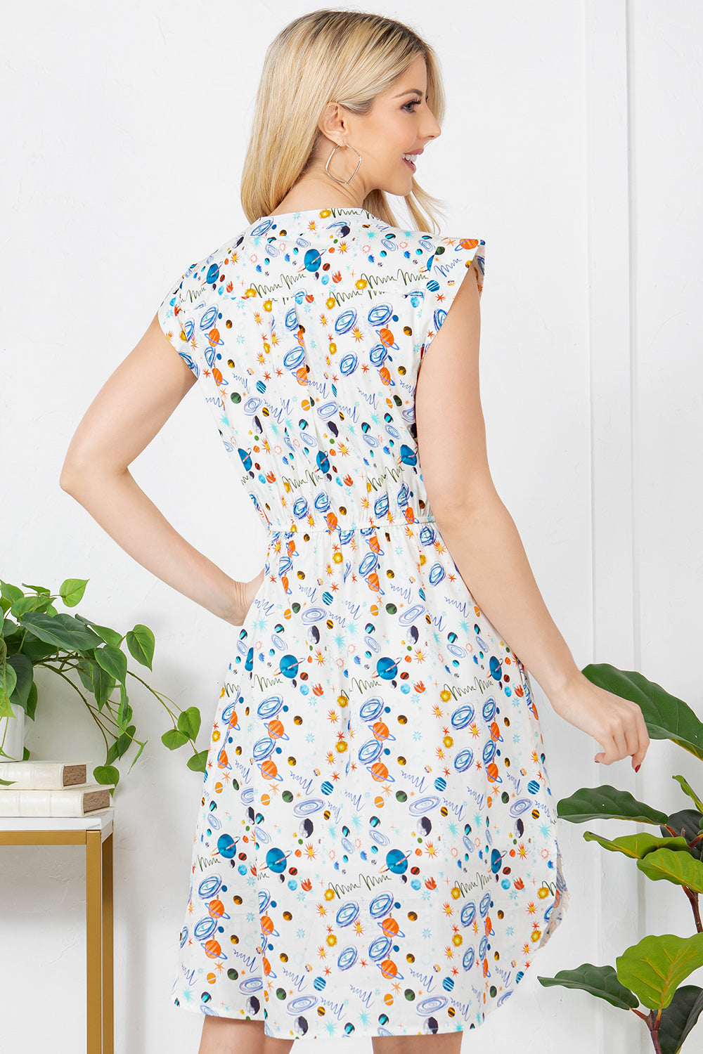 Animated Galaxy Print Dress