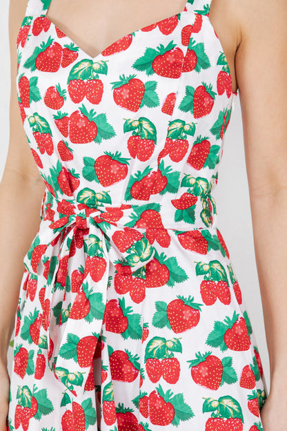 Strawberry Print Dress