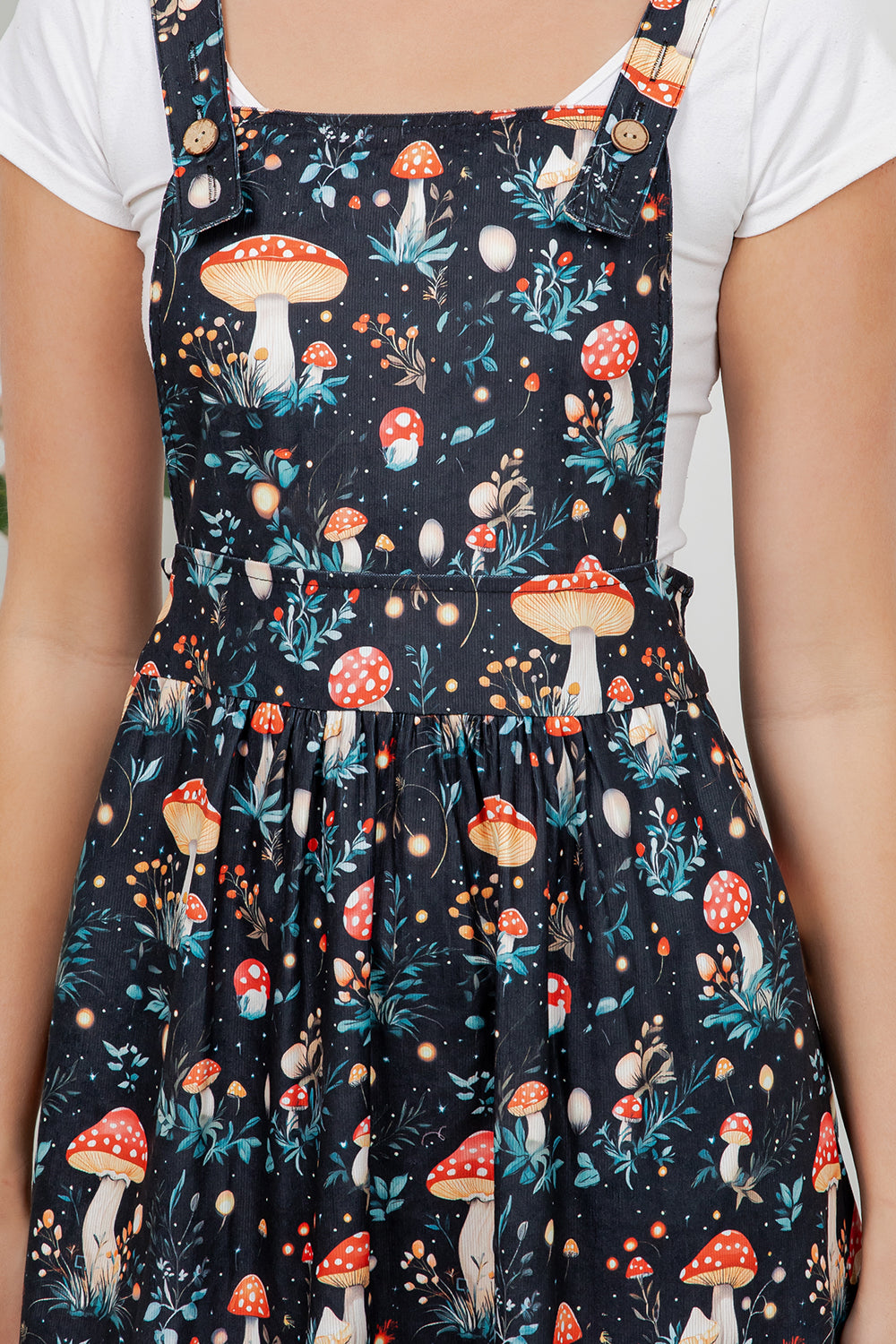 Retro Mushroom Corduroy Skirtall