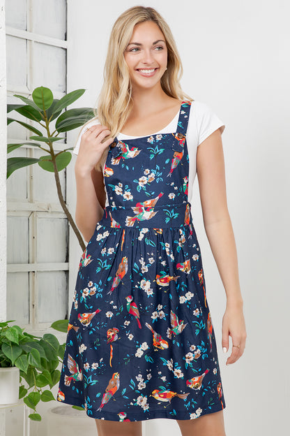 Floral Birds Corduroy Skirtall