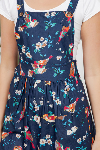 Floral Birds Corduroy Skirtall