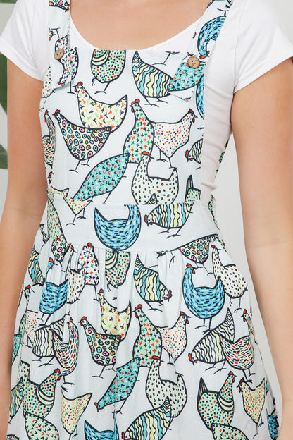 Retro Chicken Corduroy Skirtall