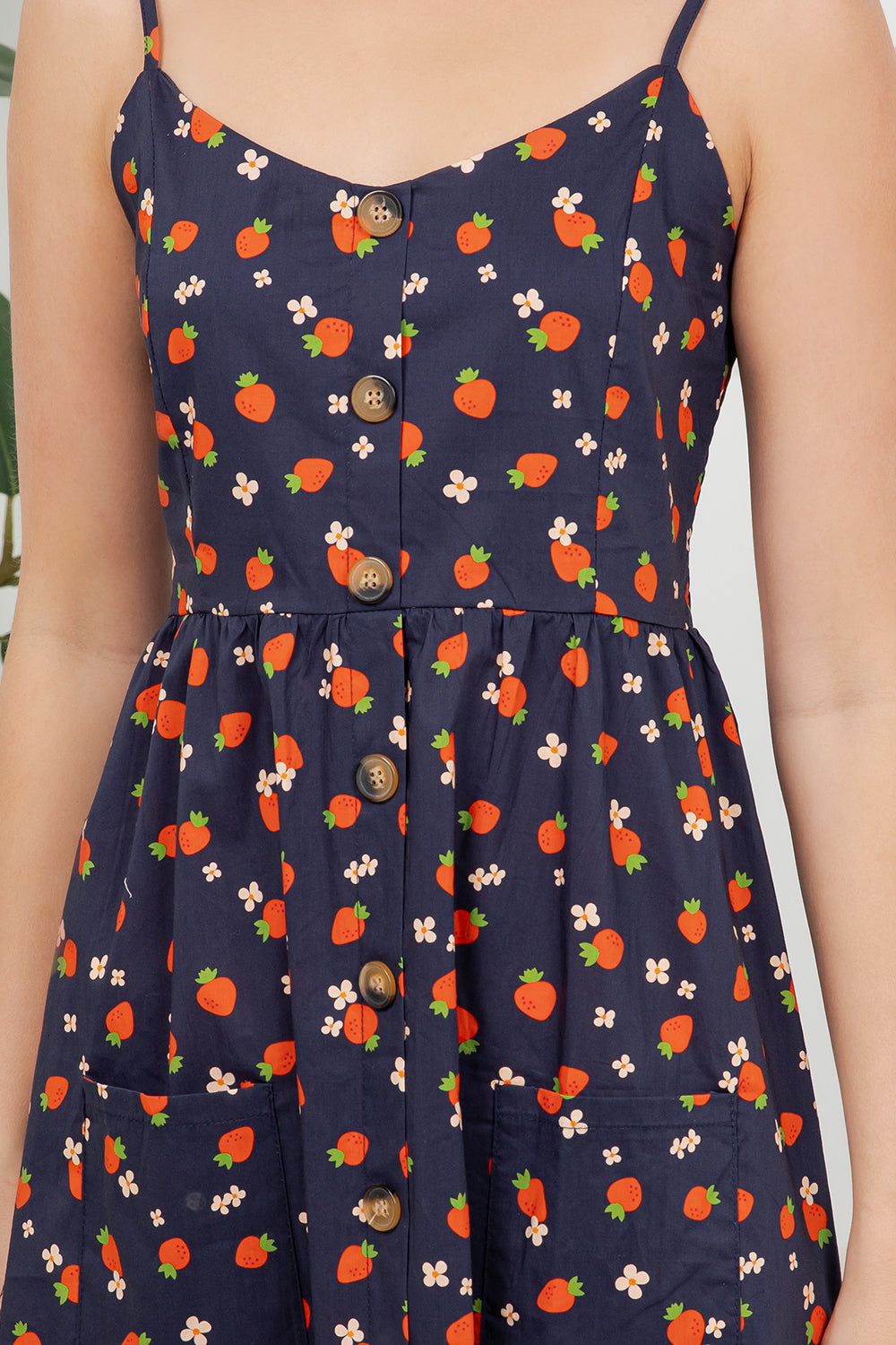 Strawberry Print Cami Dress