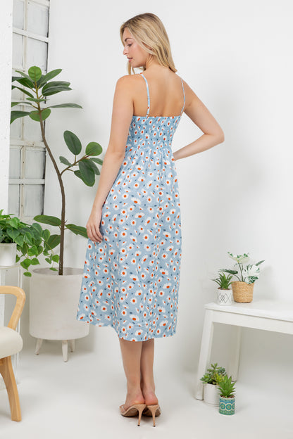 Daisy Flower Print Cami Dress