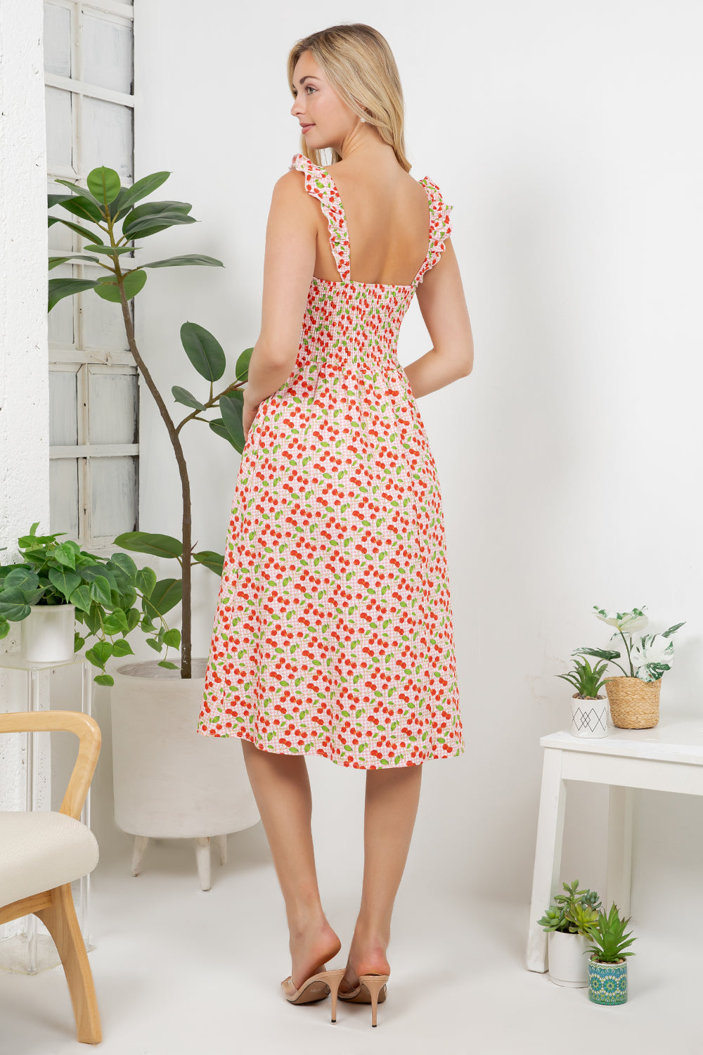 Cherry Print Cami Dress