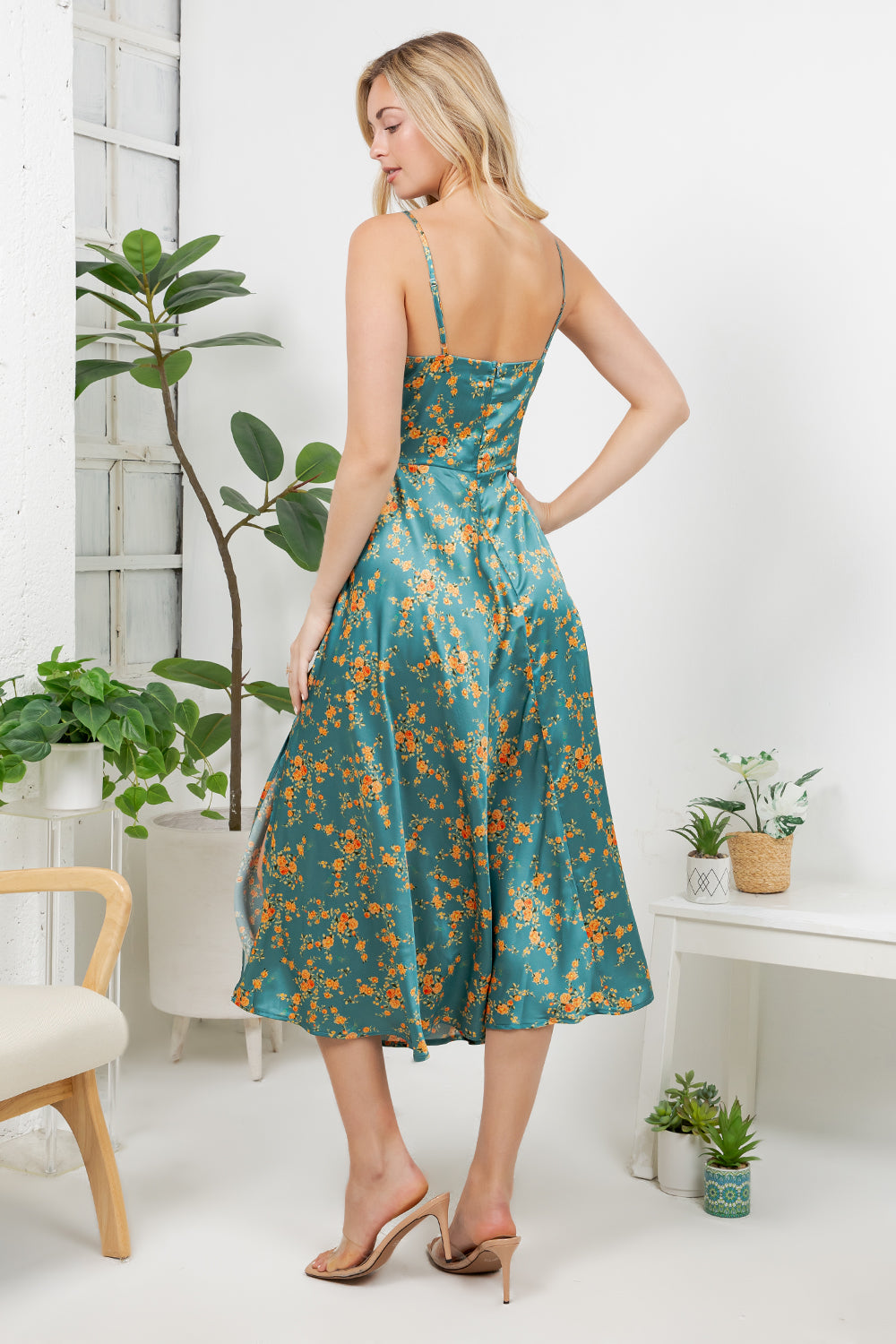 Cherry Blossom Print Dress