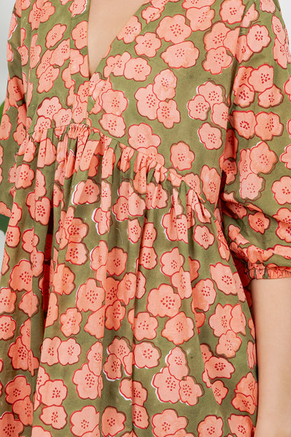 Hand Block Print Cotton Dress