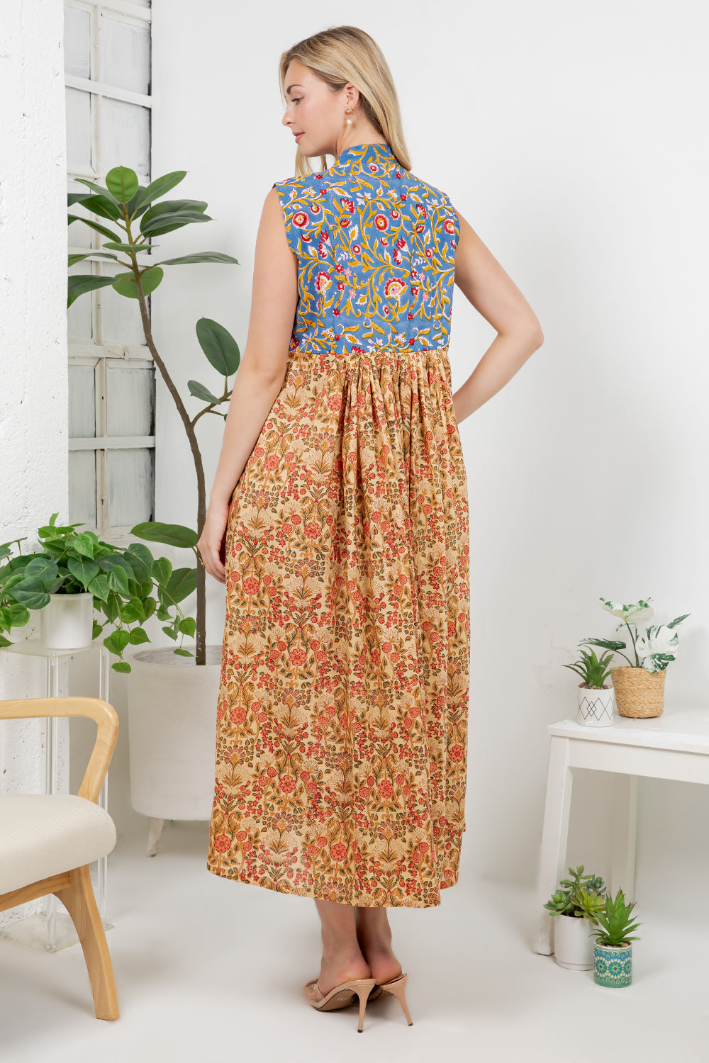 Hand Block Print Cotton Dress