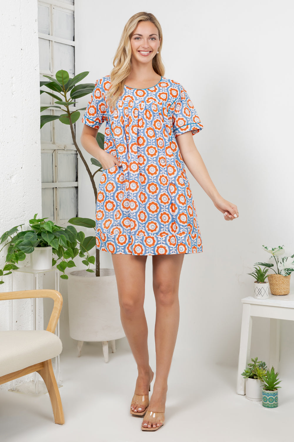 Hand Block Print Cotton Dress