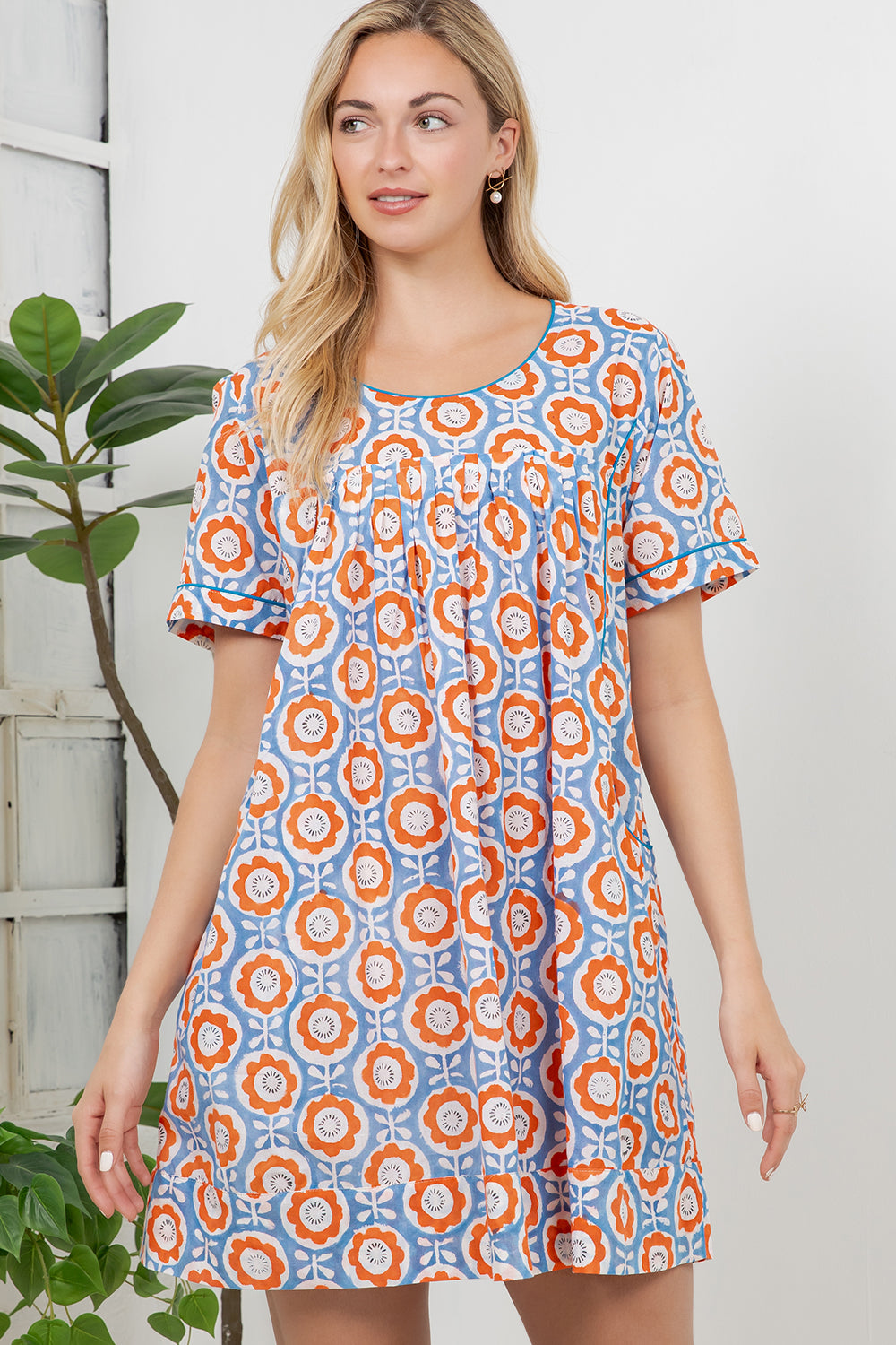 Hand Block Print Cotton Dress