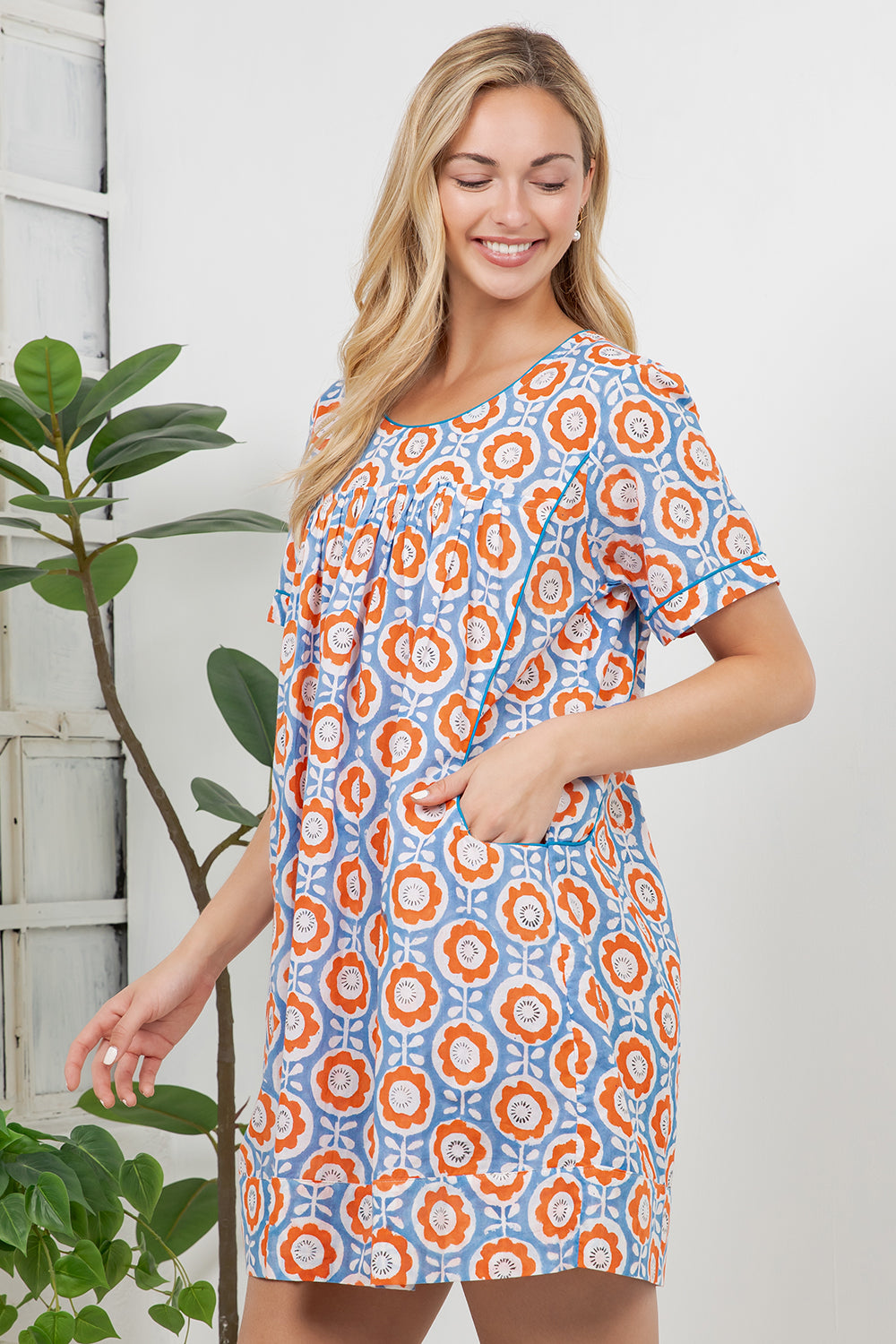 Hand Block Print Cotton Dress