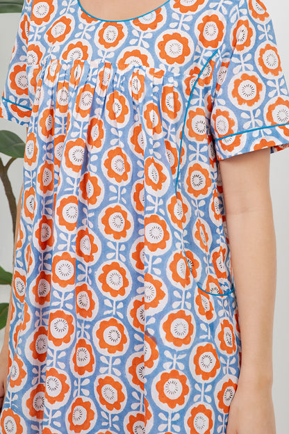 Hand Block Print Cotton Dress