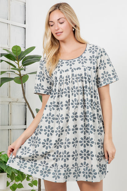 Hand Block Print Cotton Dress