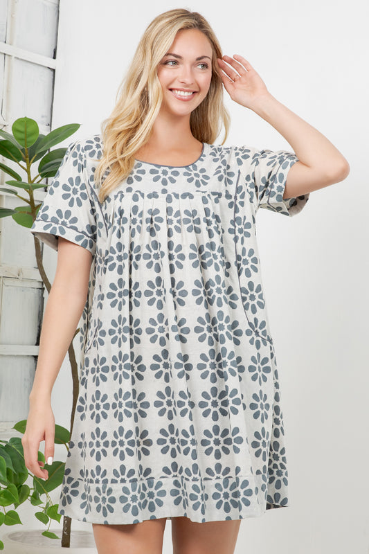 Hand Block Print Cotton Dress