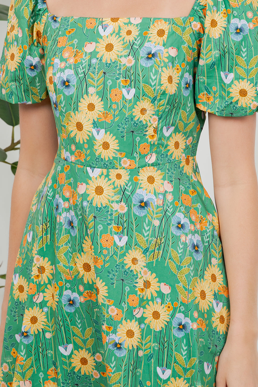 Sunflower Print Dress