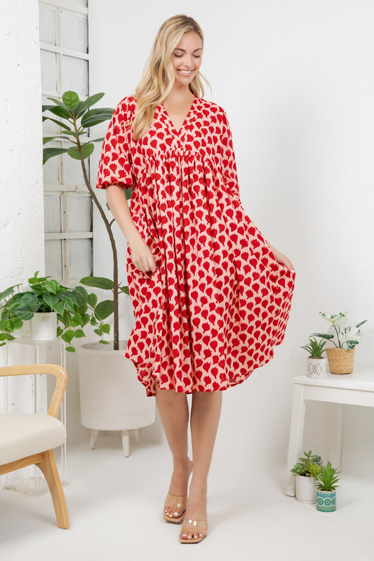 Hand Block Print Cotton Dress