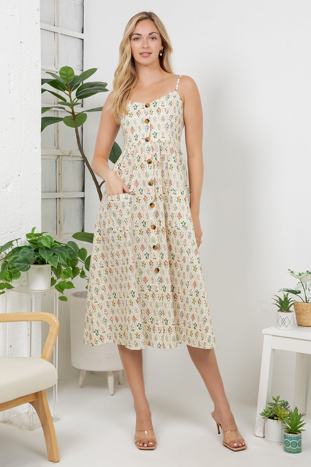 Floral Print Cami Dress