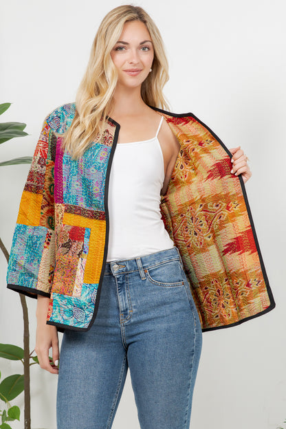 Reversible Silk Jacket