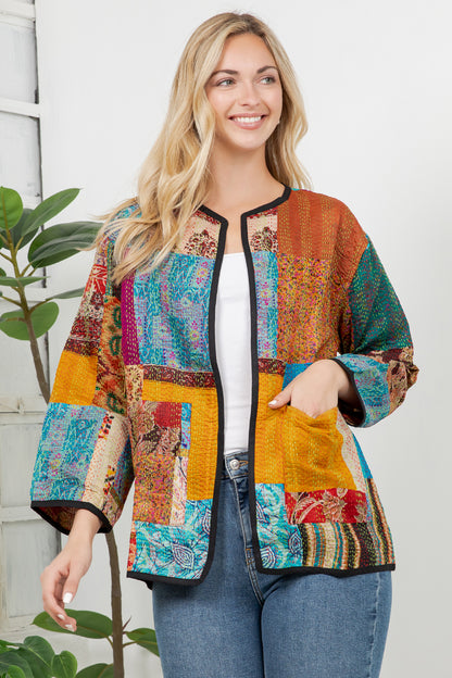 Reversible Silk Jacket